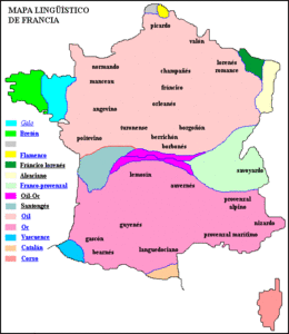 Mapa linguístico de Francia