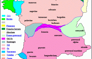Mapa linguístico de Francia